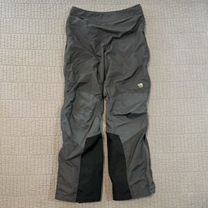 Mountain Hardwear Pants Women's 10 Gray Conduit Pants‎ Side Zip Outdoor Gorpcore